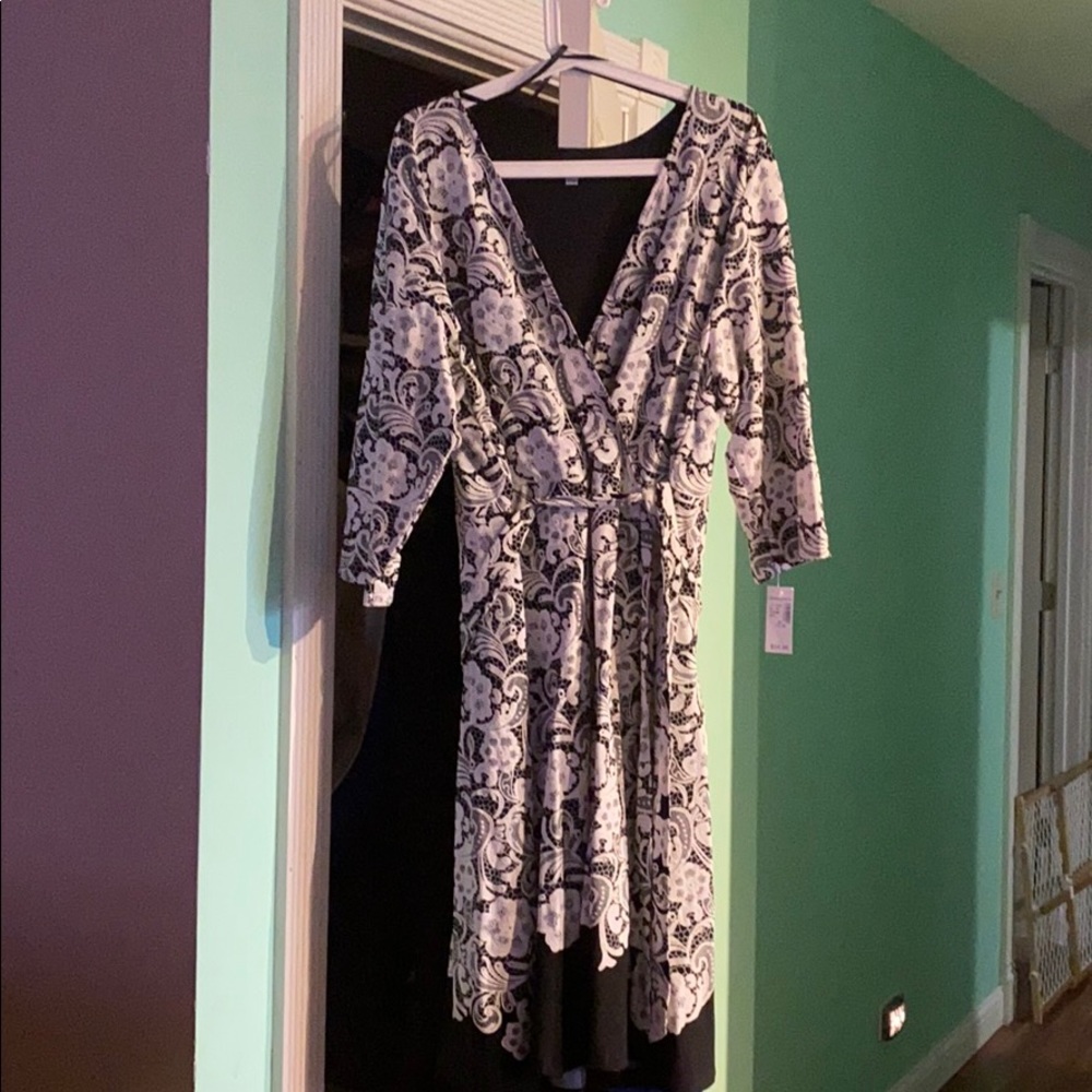 Black and white dress